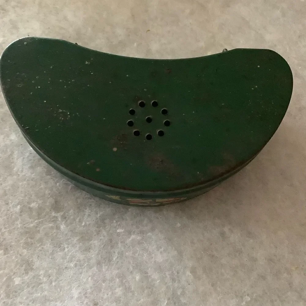 Vintage Horrocks Ibbotson Green Metal Bait Box